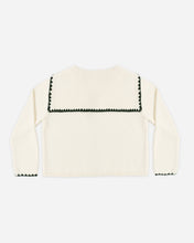 Load image into Gallery viewer, Rylee+Cru Sailor Cardigan in natural color, soft knit jacket for kids, featuring button closure and ribbed cuffs.