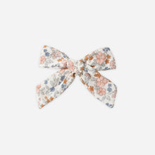Load image into Gallery viewer, Rylee+Cru Bow Flower Field ivory headband with floral design, soft fabric and decorative bow for girls' accessories.