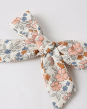Load image into Gallery viewer, Rylee+Cru Bow Flower Field headband in ivory with a floral bow design, perfect for baby or toddler accessories.