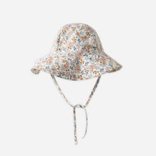 Load image into Gallery viewer, Rylee+Cru Floppy Swim Hat Bloom in ivory, lightweight hat with wide brim for sun protection, perfect for beach or pool outings.