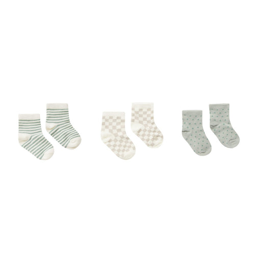 Printed Socks || Summer Stripe, Dove Check, Polka Dot