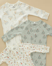 Load image into Gallery viewer, Organic Long John Pajamas || Festive