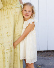 Load image into Gallery viewer, Rylee+Cru Marina Dress in ivory, lightweight sleeveless dress with ruffled details, perfect for casual summer wear.