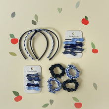 Load image into Gallery viewer, School Bow Pony Set Blue