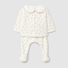 Load image into Gallery viewer, Two-piece set in floral print velvet