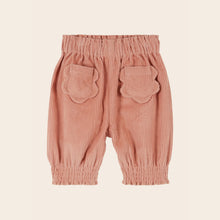 Load image into Gallery viewer, Baby pants Velvet with pink flower pockets SAKURA