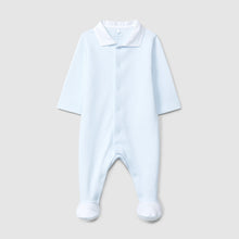 Load image into Gallery viewer, Babygrow with pointy collar and cross stitch detail