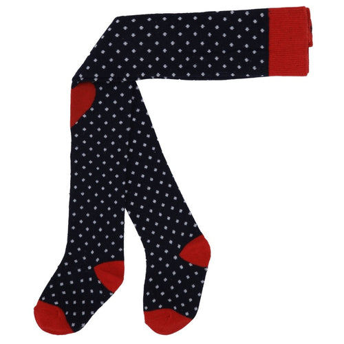 Vera Tights - Navy Dot Heart