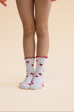 Load image into Gallery viewer, Vigga Socks - Pointelle Berry 2-pack