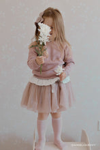 Load image into Gallery viewer, Bow Pointelle Knee High Sock - Soft Peony