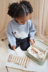 wooden bunny music set - bunny tokki