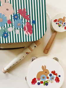 wooden bunny music set - bunny tokki