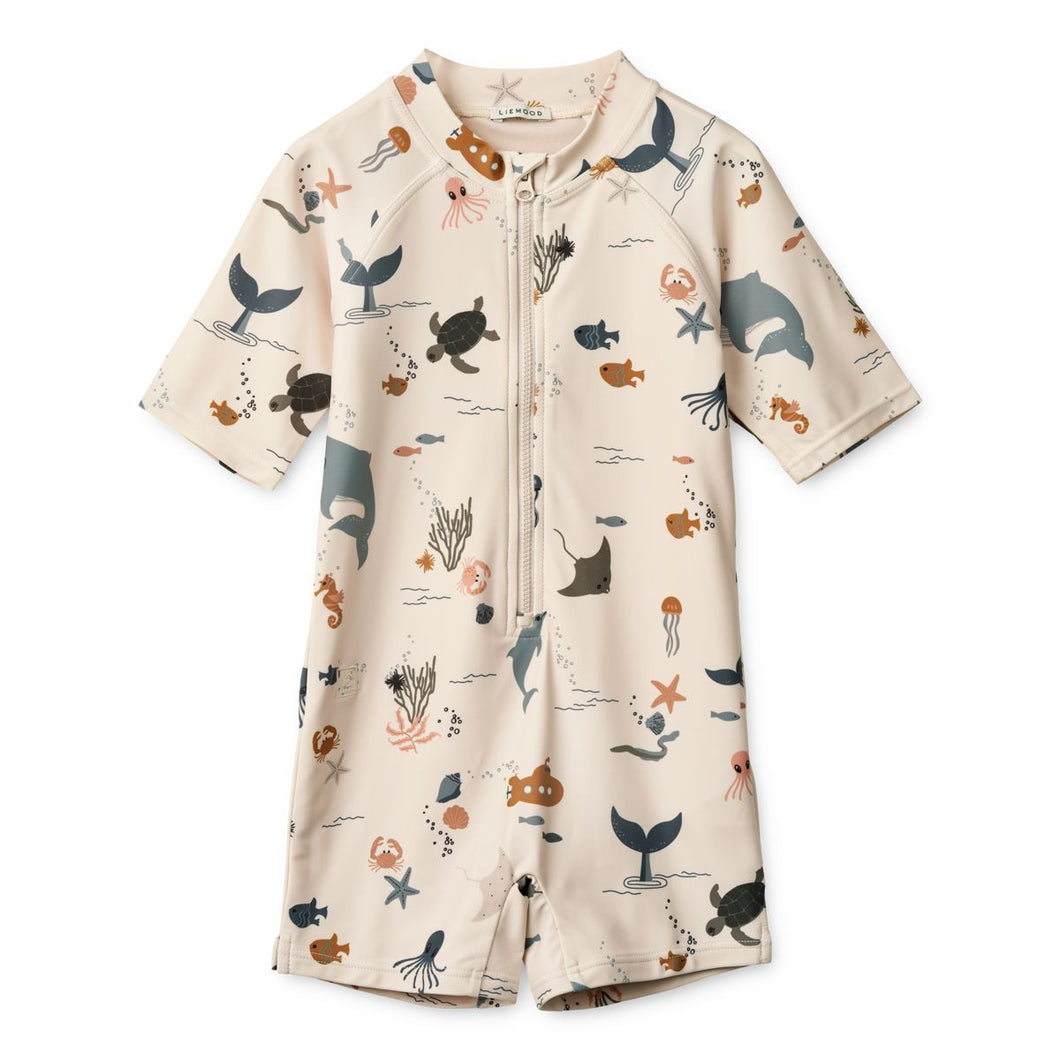 MAX SWIM JUMPSUIT - SEA CREATURE / SANDY