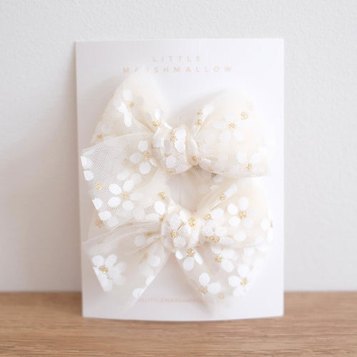 TULLE PIGTAIL SET // BLOSSOM - CREAM