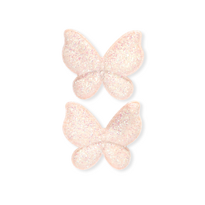 CLIP PIGTAIL // BLUSH CHAMPAGNE BUTTERFLY