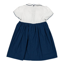 將圖片載入圖庫檢視器 Célestine, dress, in Navy seersucker - LittleBae.