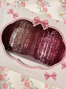 4 pack glitter cups - pink mix