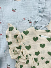 Load image into Gallery viewer, coco romper - cherry blue coeur