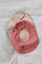 Load image into Gallery viewer, basic 2 pack bibs - coeur lantana/teddy coeur