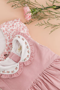 Gaia, dress, in Pink Corduroy