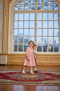 Gaia, dress, in Pink Corduroy