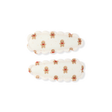 Load image into Gallery viewer, Pair of white earrings with gold accents on a white background