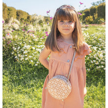 Load image into Gallery viewer, Daisy Gingham Round Bag