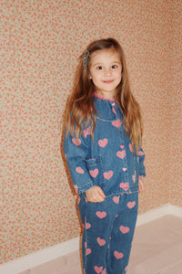 magot denim shirt gots - bon coeur pink