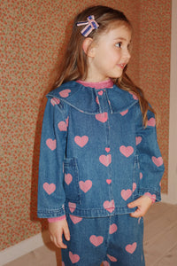 magot denim shirt gots - bon coeur pink