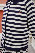 Load image into Gallery viewer, venton knit skirt gots - navy stripe