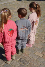 Load image into Gallery viewer, juno sparkle bomber jacket - raspberry wine