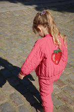 Load image into Gallery viewer, juno sparkle bomber jacket - raspberry wine