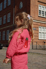 Load image into Gallery viewer, juno sparkle bomber jacket - raspberry wine