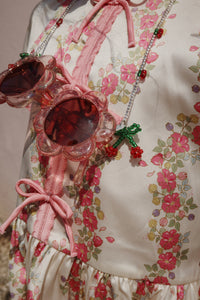 sunglasses junior flower - glitter rose