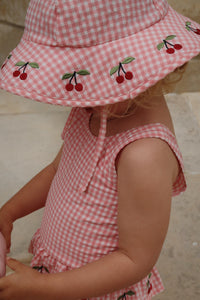 soline swim hat - geranium pink