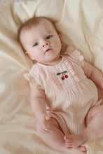 將圖片載入圖庫檢視器 ellie frill romper gots peony stripe