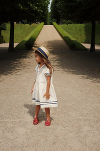 allie sailor dress gots - optic white