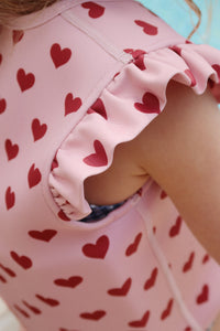 avery swim vest - amour pink