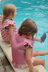 avery swim vest - amour pink