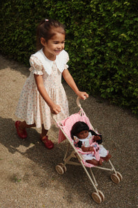 cheeky doll stroller - bubblegum check