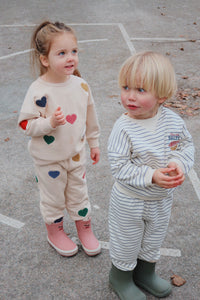 lou sweat shirt - multi heart