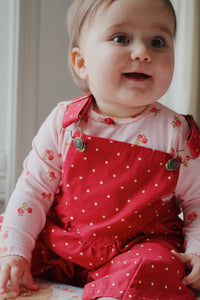 nola overal - strawberry dot