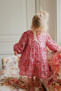 lila bow dress - sparkling sangria