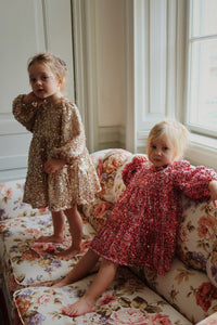 lila bow dress - sparkling sangria