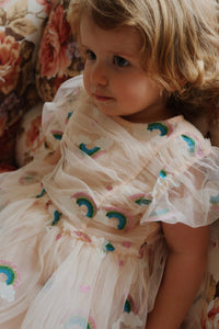 tullie dress - rainbow glitter