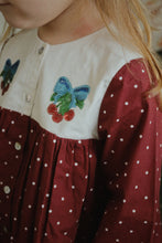 Load image into Gallery viewer, muna dress - cabernet dot