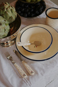 cutlery set - navy dot