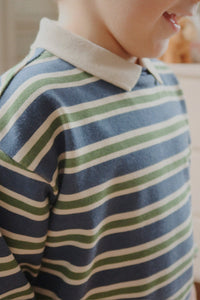 spotty polo - spellbound stripe