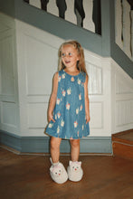 Load image into Gallery viewer, magot dress - bow kitty denim