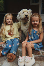 Load image into Gallery viewer, magot dress - bow kitty denim